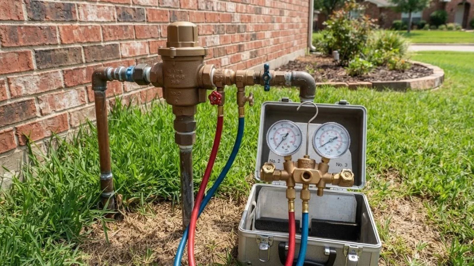 Irrigation backflow assembly testing in Denton, TX