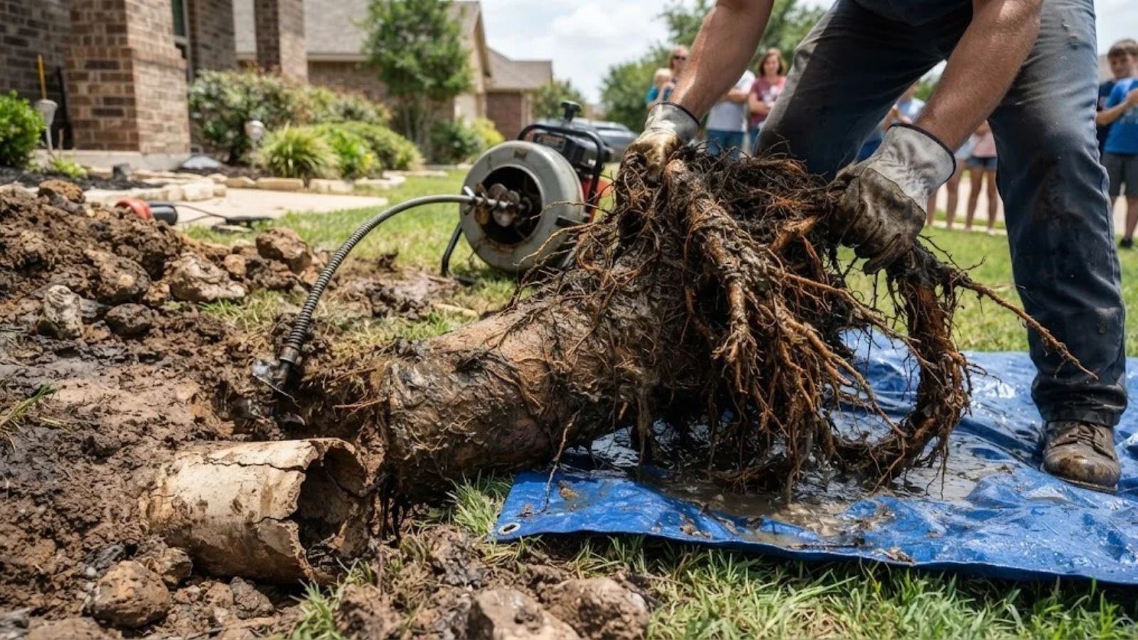 Tree Roots in Sewer Lines: Post Oaks, Pecans and Older Laterals, Denton, TX