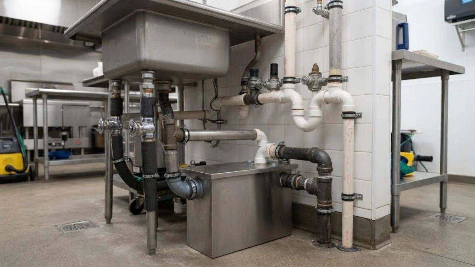 Commercial plumbing service for a Denton, TX business