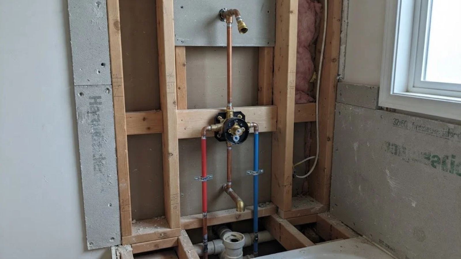Shower valve and bathtub installation in Denton, TX