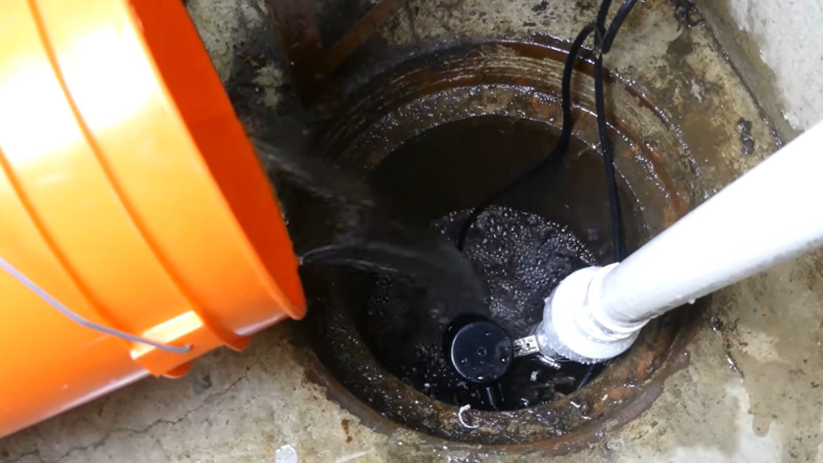 Sump pump repair in a drainage pit in Denton, TX