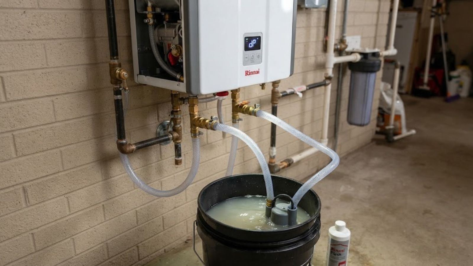 Tankless water heater descaling service in Denton, TX